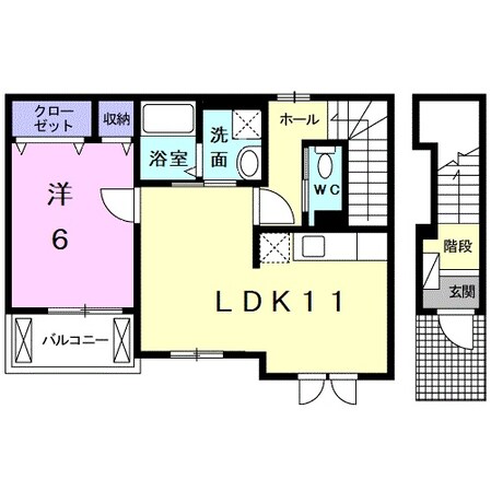 サニーヒル参番館の物件間取画像